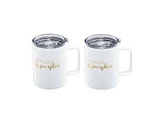 Cambridge 16 Oz Mornin Pumpkin Coffee Mugs, Set Of 2