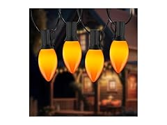 C9 Orange Halloween String Lights 25Ft