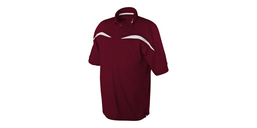 nike dri fit polo maroon
