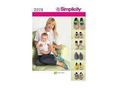 Simplicity Sewing Pattern 2278 Misses' and Baby's Shoes