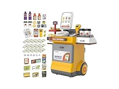 DEAO Kids Cash Register Playset 48PCS