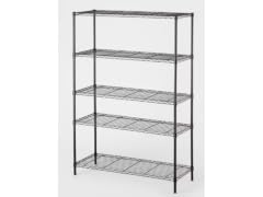 J&V Textiles 7058-BK 5-Tier Shelving Unit