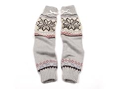 Snow Bunny Sleeve Armwarmers, Light Grey