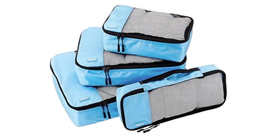 AmazonBasics 4-Piece Packing Cubes Set