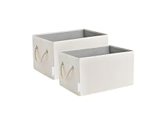 Suptinwear Storage Baskets Ivory White