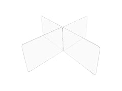 USA SEALING Clear Compartment Divider, 48"H