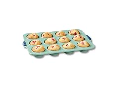 Starfrit 12-Cup Silicone Muffin Pan Green