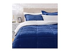 Amazon Basics 3-Piece Micromink Sherpa Set