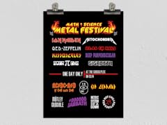 Math & Science Metal Festival Matte Poster
