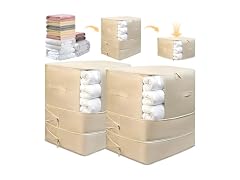 2 Pack Space Saving Comforter Storage Bag with Handle
