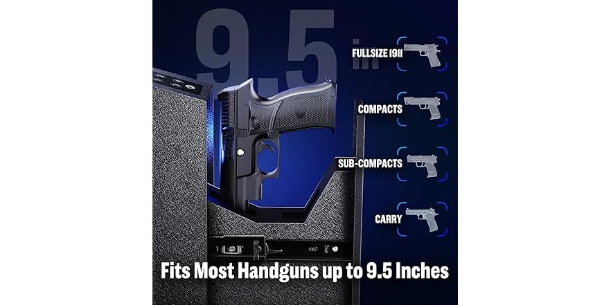 ADIMO Digital Drop Down Gun Safe w/ 3-6 Digit Code