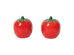 Jubilee Berry Sweet Salt and Pepper Stoneware Shakers 2 x 2 x 2.5in