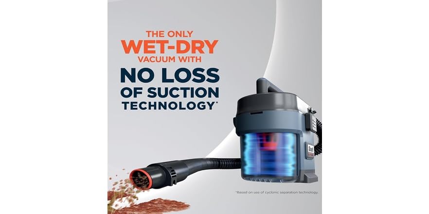 Shark VS101 MessMaster Portable Wet Dry Vacuum, S&D