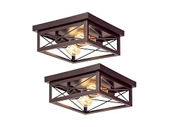 Kondras B0DDBZYJLM 2-Pack Brown Hallway Fixtures Ceiling