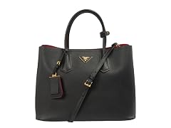 Prada Nero (Black) Saffiano  Cuir Leather Handbag