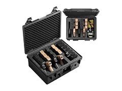 Waterproof Pistol Case 5 Guns 4+1 Layout
