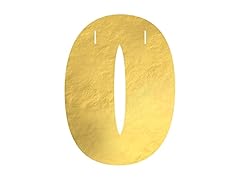 AMSCAN Create Your Own Gold Foil Number "0" Banner