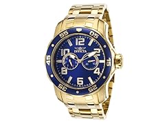 Invicta Men's Pro Diver 18K Gold Plated Bracelet Watch