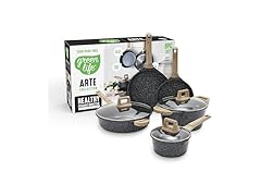 GreenLife 8 Piece Ceramic Nonstick Cookware Set