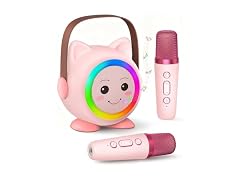 Aadmd Mini Karaoke Machine 2-Mic Kids