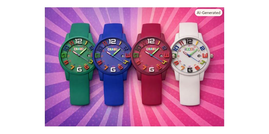 CRAYO Festival Unisex Watch w/ Date - White