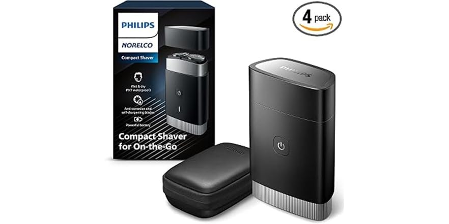 Philips Norelco Portable Electric Shaver, Black $42.39 + Free S&H w/ Prime at Woot!