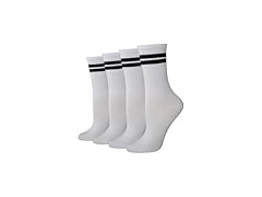 Women's Crew Pilates Grip Socks 4 Pack