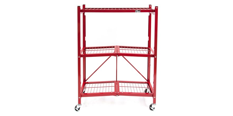 Origami R3 Foldable 3 Tier Metal Shelf Wire Rack