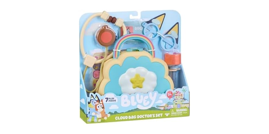 Bluey Cloud Bag Doctor Playset, Play Doctor