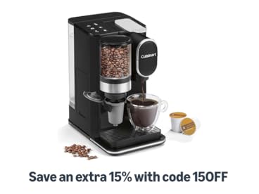 Cuisinart Single Serve Coffee Maker + Coffee Grinder