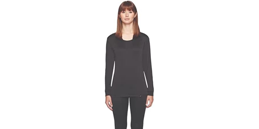 Haut Thermique Femme Terramar Thermasilk Pointelle Scoop Baselayer Oberteile Lot De 1 T-shirt Thermolactyl