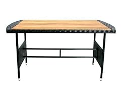 Plastic Wicker Georgia Rectangular Table