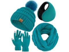 4 Pack Scarf Hat and Gloves Set