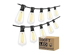 Brightever LED Outdoor String Lights Patio Lights