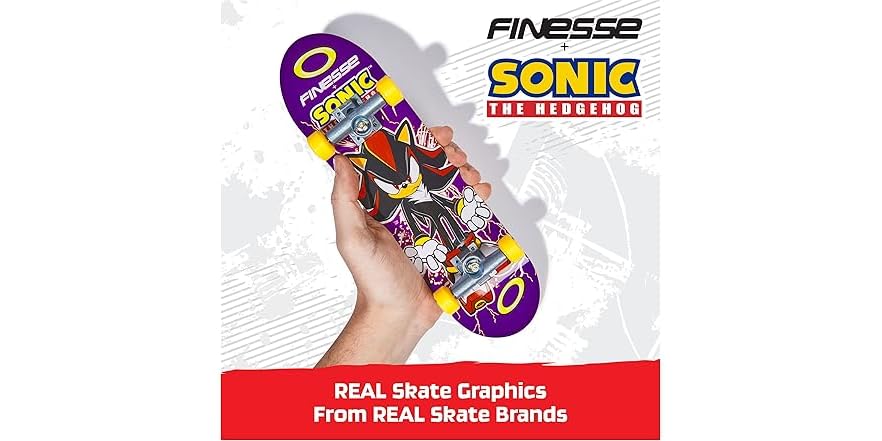 TECH DECK, Finesse X Sonic The Hedgehog Handboard