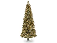 National Tree Company 6.5 ft. Pre-Lit Glittery Bristle Slim