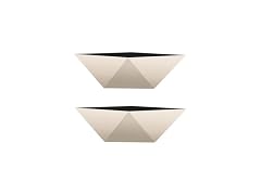 8" Deco Faceted Plastic Succulent Bowl