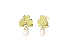 POSUR Flower Pearl Earrings Green