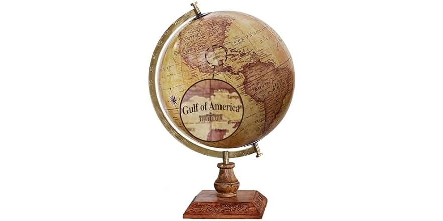 World Globe with Gulf of America (12-inch)