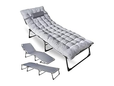 $39.99, Was $200, 80% Off! Folding Cot & Pad Mattress 4 Position dealfomo