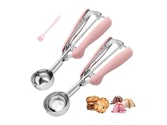 Cookie Scoops for Baking Set of 2, Pink