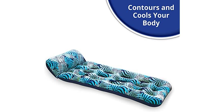Aqua 18-Pocket Inflatable Contour Lounge