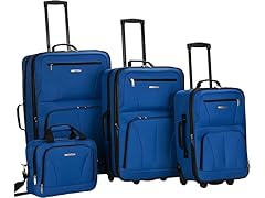 Rockland Journey Softside Upright Luggage Set
