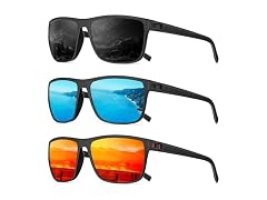 QALLY CON-116 Polarized Sunglasses for Men, UV