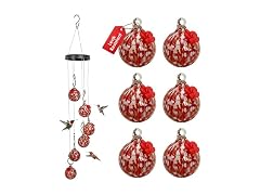 Sunnydaze Glass Hummingbird Feeder, 6PK