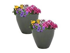 Sunnydaz Decor 2 Resort Ceramic Planters