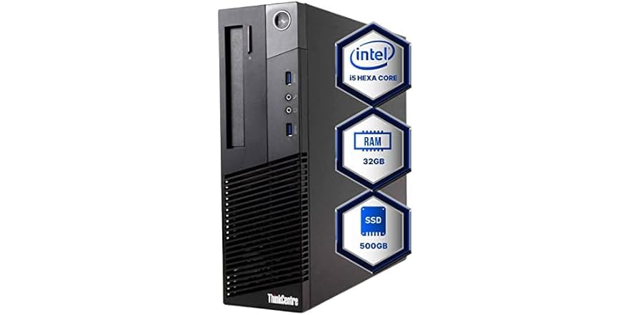 Lenovo ThinkCentre M93p USDT Mini PC i5, Intel i5-4590T, 16 Go RAM, 512 Go SSD, Windows 10, Ordinateur de Bureau Micro, Tour Fixe, Garantie 2 Ans (Reconditionné