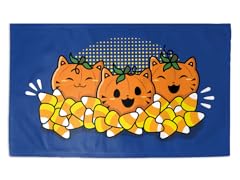 "Pumpkin Cats" 3' x 2' Rug