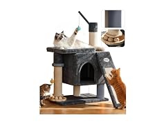 PetDance Eco-Wood Cat Tree Tower
