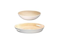 LEXA 2-Piece Handcrafted Bamboo Entertaining Set